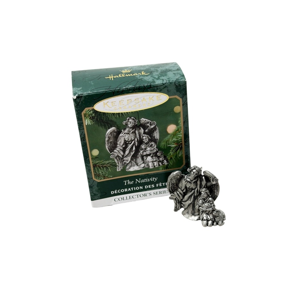 Hallmark‎ Keepsake Ornament The Nativity Pewter Miniature 2001 Collector